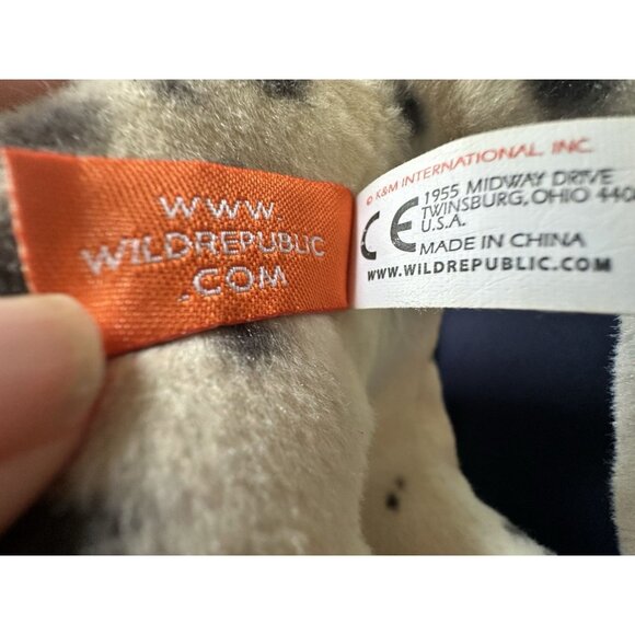 Wild Republic Cuddlekins Jumbo Snow Leopard Plush Stuffed Animal Vintage - Picture 11 of 11